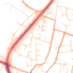 Daytime road noise heatmap for NR28 0BG
