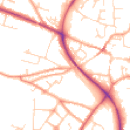 Daytime road noise heatmap for NR28 0BJ