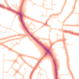 Daytime road noise heatmap for NR28 0BQ