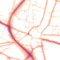 Daytime road noise heatmap for NR28 0DA