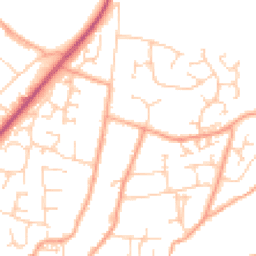Daytime road noise heatmap for NR28 0DJ