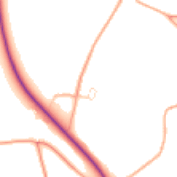 Daytime road noise heatmap for NR28 0NN