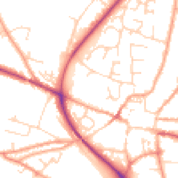 Daytime road noise heatmap for NR28 0UX