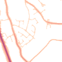 Daytime road noise heatmap for NR28 9JE