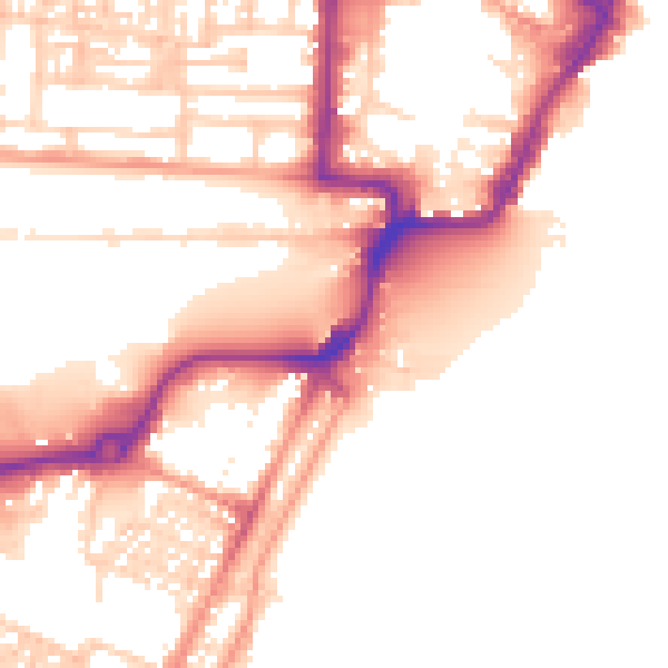 Daytime road noise heatmap for NR33 0AB