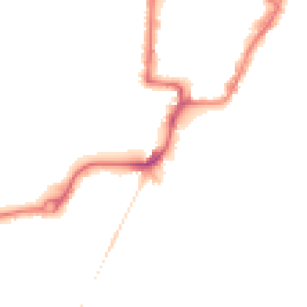 Night-time road noise heatmap for NR33 0AB