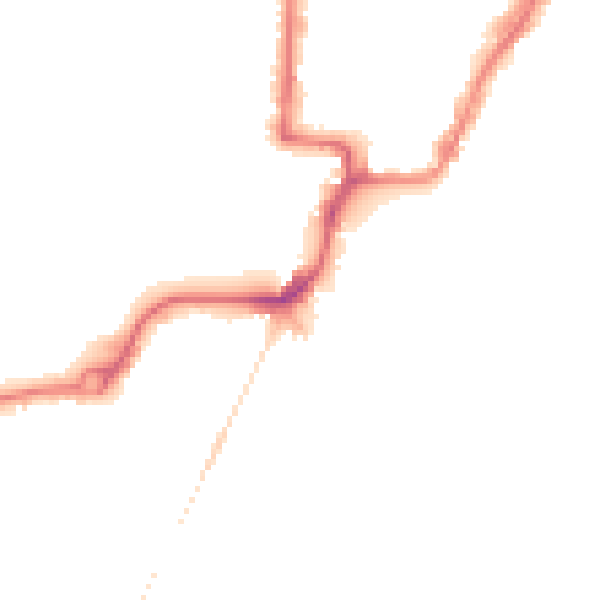 Night-time road noise heatmap for NR33 0AL