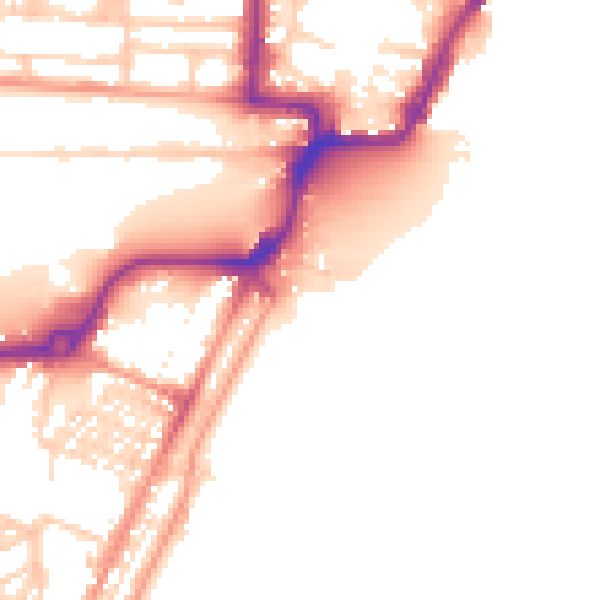 Daytime road noise heatmap for NR33 0AP