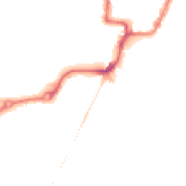 Night-time road noise heatmap for NR33 0AS