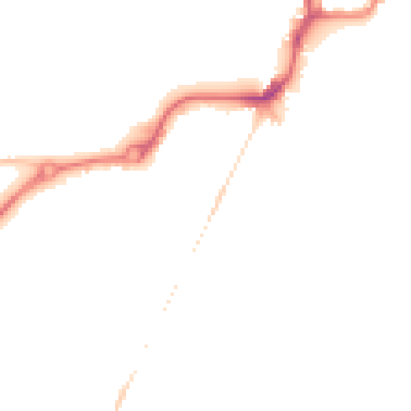 Night-time road noise heatmap for NR33 0AU