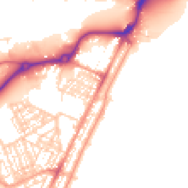 Daytime road noise heatmap for NR33 0AX