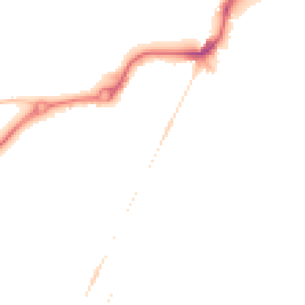 Night-time road noise heatmap for NR33 0AX