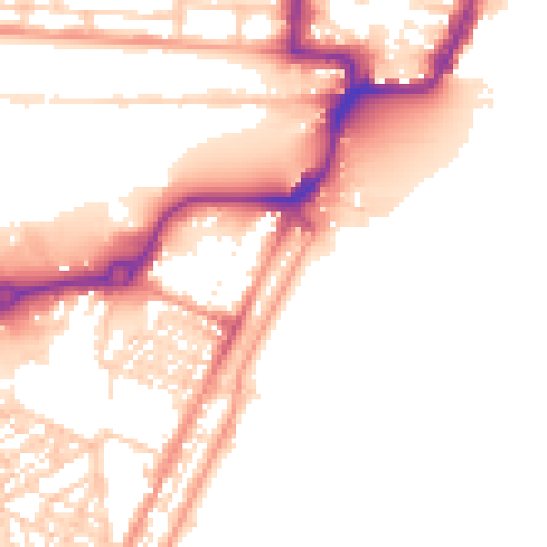 Daytime road noise heatmap for NR33 0AY