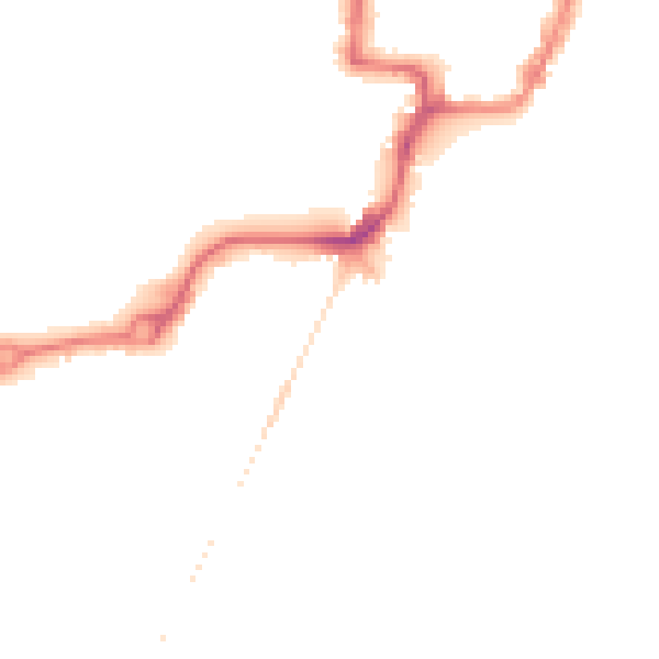 Night-time road noise heatmap for NR33 0AY