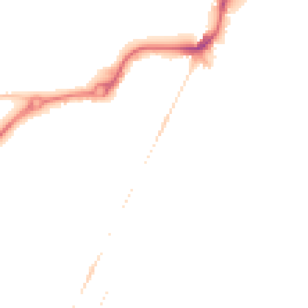 Night-time road noise heatmap for NR33 0AZ