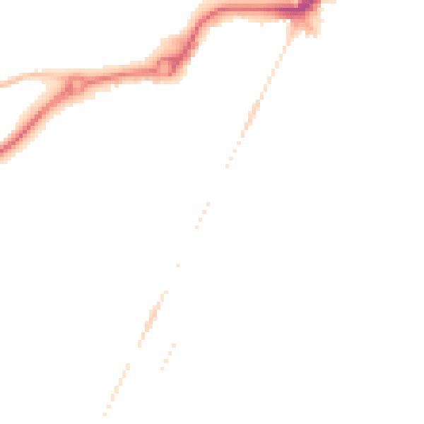 Night-time road noise heatmap for NR33 0BB