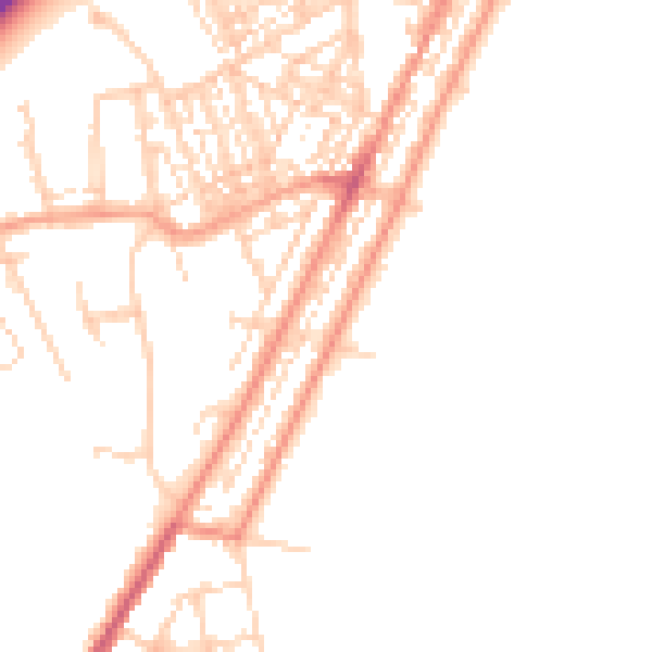 Daytime road noise heatmap for NR33 0BF