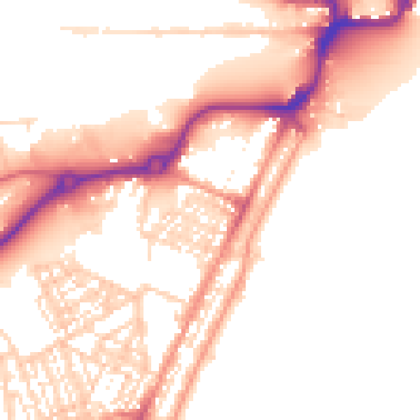 Daytime road noise heatmap for NR33 0BN