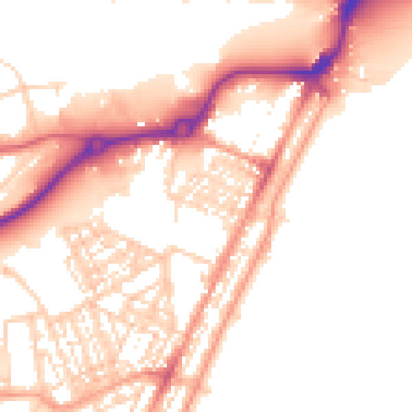 Daytime road noise heatmap for NR33 0BP