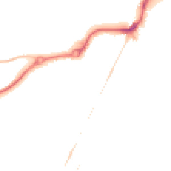 Night-time road noise heatmap for NR33 0BP