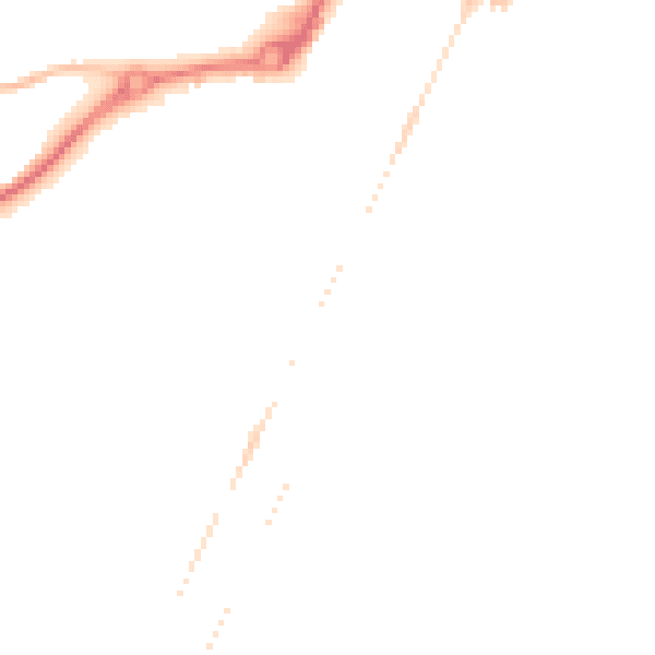 Night-time road noise heatmap for NR33 0BS