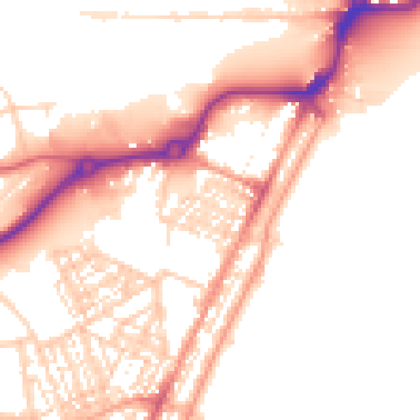 Daytime road noise heatmap for NR33 0BW