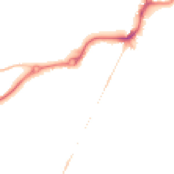 Night-time road noise heatmap for NR33 0BW