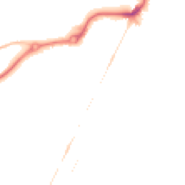 Night-time road noise heatmap for NR33 0DR