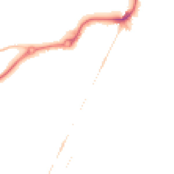 Night-time road noise heatmap for NR33 0EA