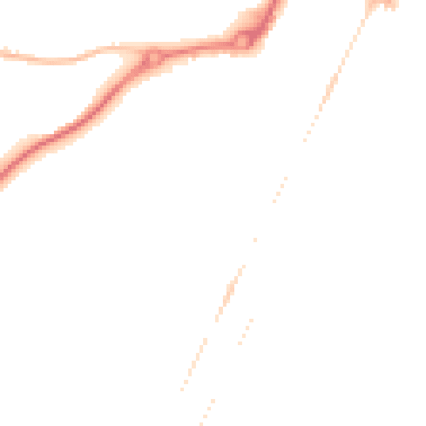 Night-time road noise heatmap for NR33 0EJ