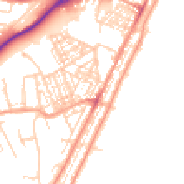 Daytime road noise heatmap for NR33 0EN
