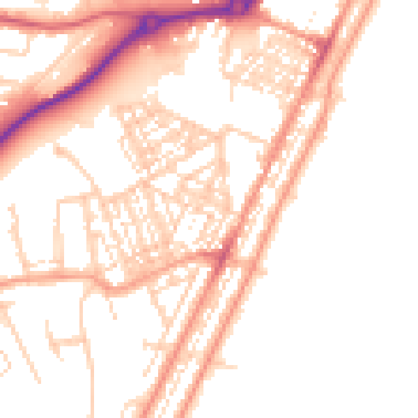 Daytime road noise heatmap for NR33 0ER