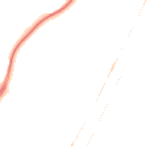 Night-time road noise heatmap for NR33 0LT