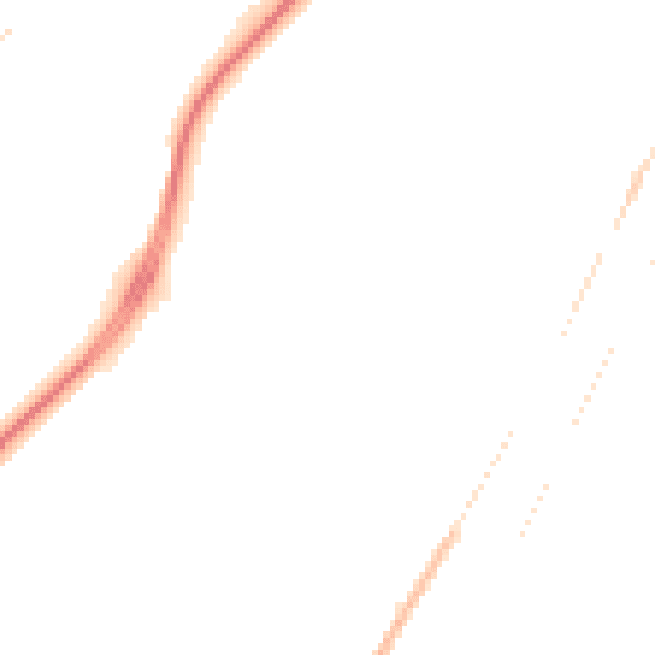 Night-time road noise heatmap for NR33 0NF