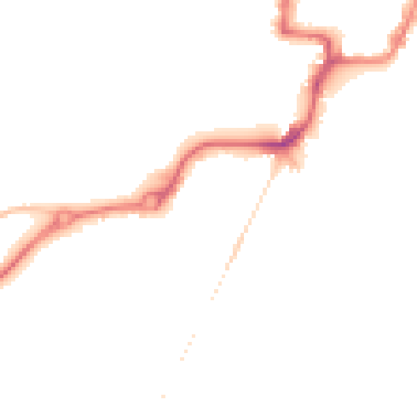 Night-time road noise heatmap for NR33 0PJ