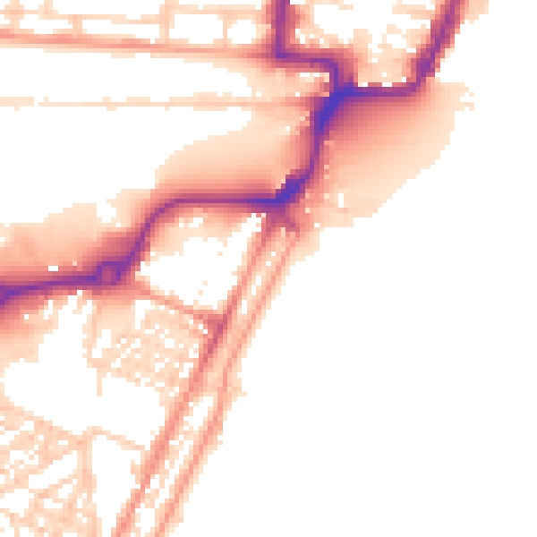 Daytime road noise heatmap for NR33 0QL