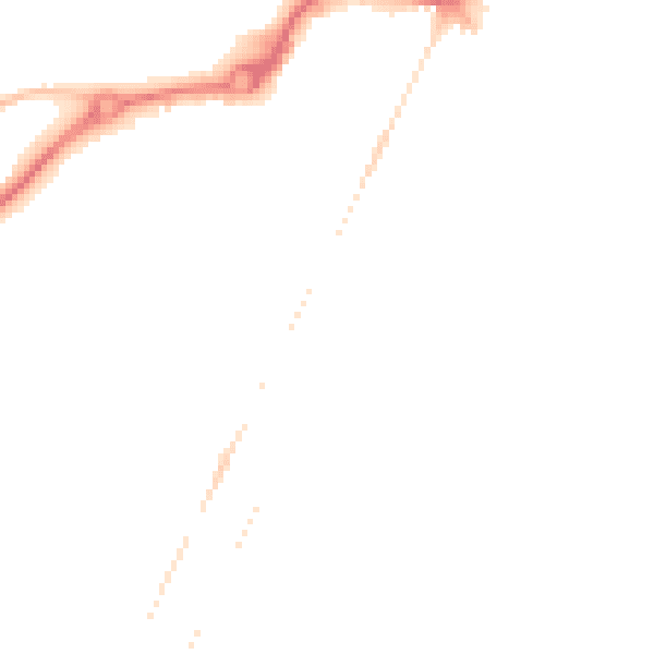 Night-time road noise heatmap for NR33 0QQ
