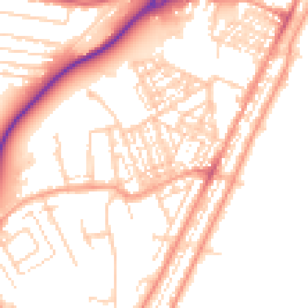 Daytime road noise heatmap for NR33 0RQ