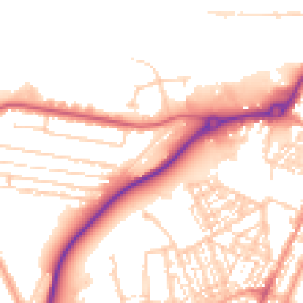 Daytime road noise heatmap for NR33 0UH