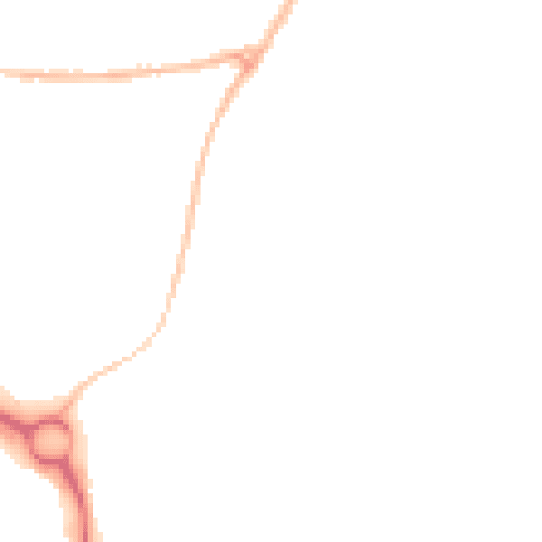 Night-time road noise heatmap for NR33 7AY