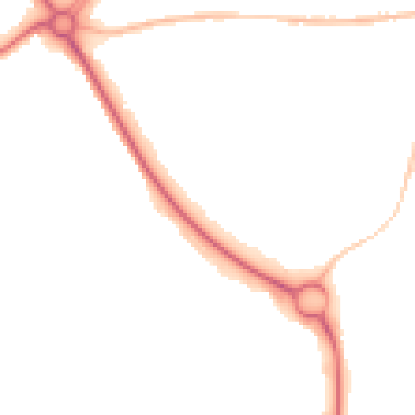 Night-time road noise heatmap for NR33 7EQ