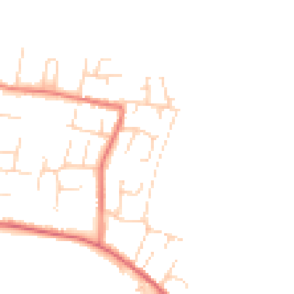 Daytime road noise heatmap for NR33 7NY
