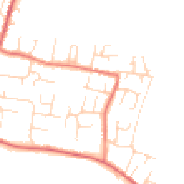 Daytime road noise heatmap for NR33 7PP