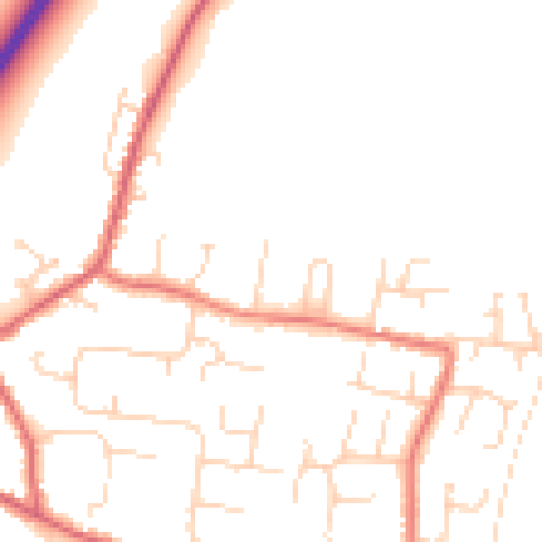 Daytime road noise heatmap for NR33 7PU