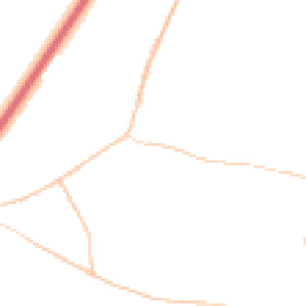 Night-time road noise heatmap for NR33 7QB