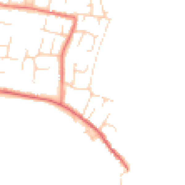 Daytime road noise heatmap for NR33 7RJ