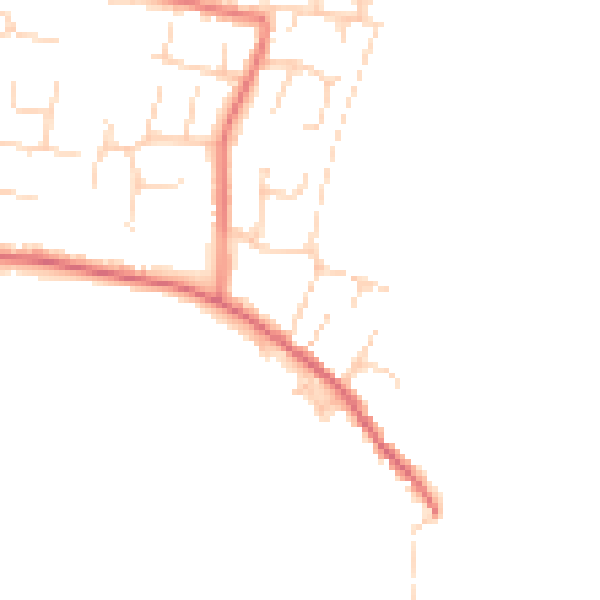 Daytime road noise heatmap for NR33 7RP