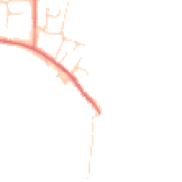 Daytime road noise heatmap for NR33 7RS