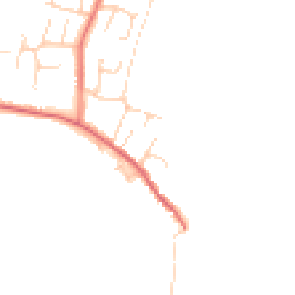 Daytime road noise heatmap for NR33 7RY