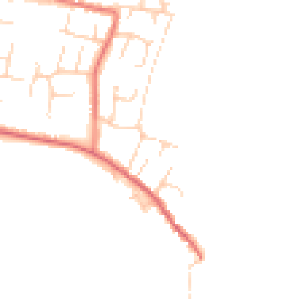 Daytime road noise heatmap for NR33 7RZ